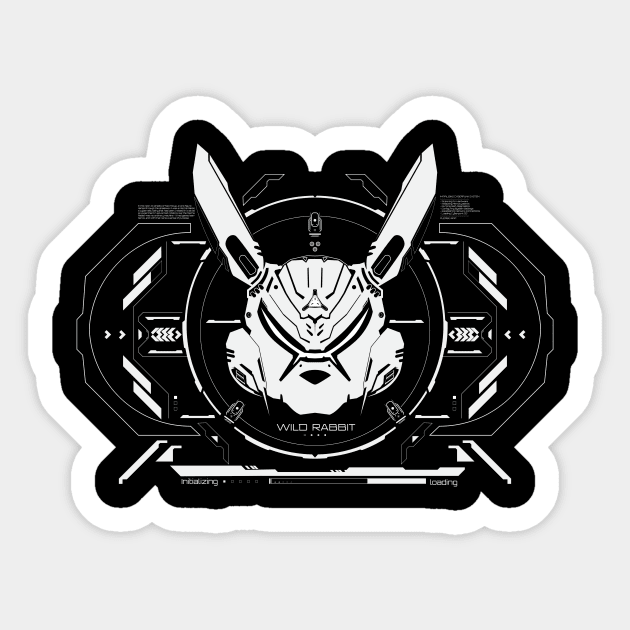 Mecha wild rabbit Sticker by Dnz